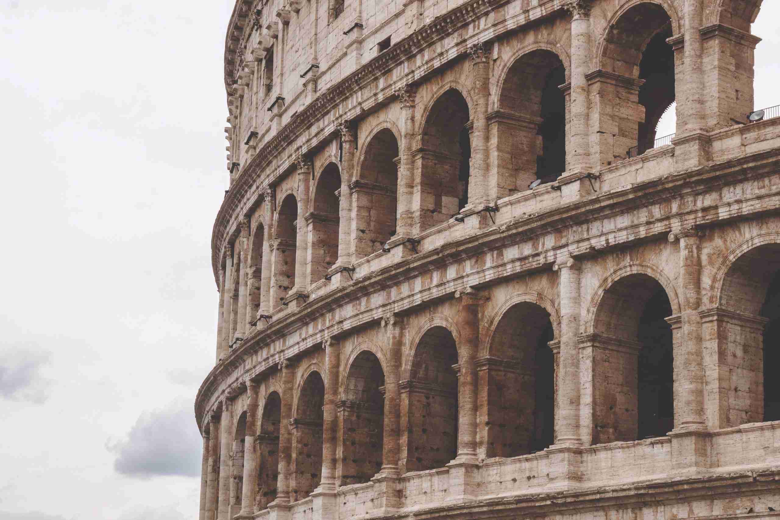 The Colosseum in Rome, one of the most famous precast concrete structures in history.